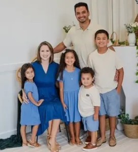 Joe Gallegos with his family